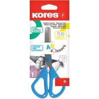 Kores - ABC : Ciseaux de Securite pour Enfants et etudiants, Pointe emoussee et Poignee Confortable pour Gauchers et