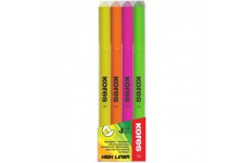 Kores - High Liner : Surligneurs Fins de Couleur Neon, Pointe Biseautee et Encre a  Base d'Eau, Fournitures Scolaires et de Bure