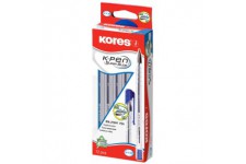 Lot de 12 : Kores KP37911 K-PEN Super Slide K11 Stylo a bille jetable Bleu