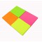 Kores - Blocs-Notes Adhesifs Multicolores, Bloc-Notes Autocollant Fluo, 40 x 50mm, 4 Blocs de 50 Feuilles Chacun