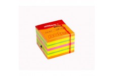 Kores - Notes Autocollantes Cube Summer, Bloc-Notes Autocollant Colore, 50 x 50mm, Paquet de 1 Cube de 400 Feuilles en 4 Couleur