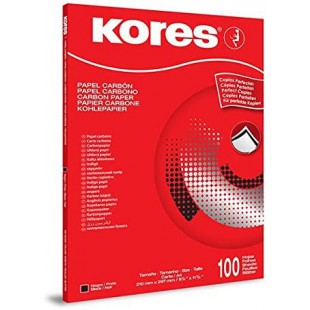 Kores Papier Carbone DIN A4 1200 100 feuilles Noir