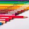 Kores - Kolores : 50 Crayons de couleur pour enfants, debutants et adultes, a  mine tendre et forme triangulaire, fournitures sc