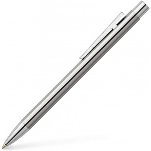 Faber-Castell 342020 NEO Slim Stylo a  bille en acier inoxydable brillant