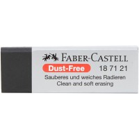 Faber-Castell 187121 Gomme Dust-Free, plastique, noir