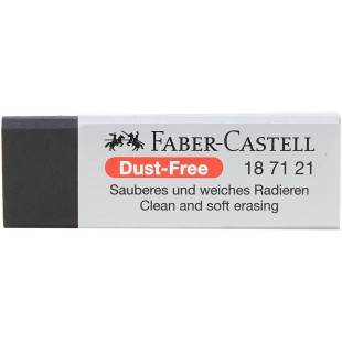 Faber-Castell 187121 Gomme Dust-Free, plastique, noir