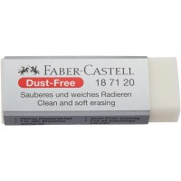 Faber-Castell 187120 Gomme "DUST-FREE" blanc, 1 piece