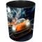 Laufer 26668 corbeille a papier avec motif voiture de course, poubelle de 13 litres, parfait pour la chambre d'enfa