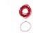 Laufer 50447 elastiques Rondella No. 8, diametre 50 mm, carton de 100g, rouge, particulierement durable