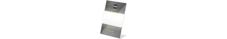 Présentoirs De Table Plastique, Incliné