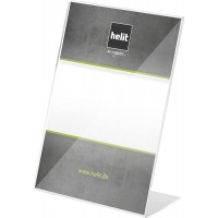 Porte-menu A5 avec pied en L (Transparent)