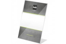 Porte-menu A5 avec pied en L (Transparent)