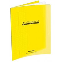 CONQUeRANT SEPT Cahiers couverture polypro 240 x 320 mm 96 pages 90g seyes Jaune
