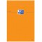 Oxford 36678 Bloc Bureau A4+ Papier Velin Surfin Agrafe en Tete Couverture Enveloppante 210 x 320mm Papier Orange