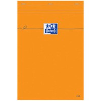 Oxford 36678 Bloc Bureau A4+ Papier Velin Surfin Agrafe en Tete Couverture Enveloppante 210 x 320mm Papier Orange