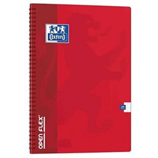 OXFORD Cahiers spirale"Openflex" A4 seyes180 pages 90g couverture PP Aleatoire