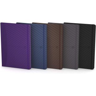 Lot de 5 : Oxford 100735211 bloc-notes Marron, Gris, Violet, Bleu, Noir A5 - Blocs-notes (Universel, Marron, Gris, Violet, Bleu,