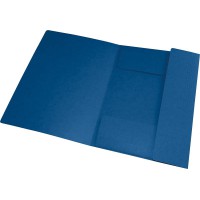 OXFORD Chemise a elastique Top File+, A4, bleu fonce
