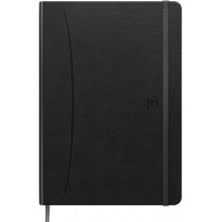 Oxford Signature Carnet de notes a carreaux Format A5 80 feuilles Noir