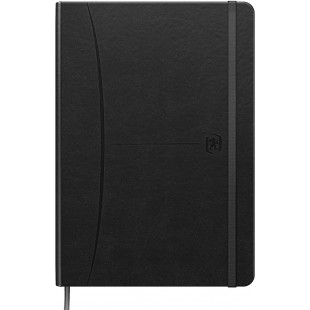 Oxford Signature Carnet de notes a carreaux Format A5 80 feuilles Noir