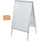 Nobo - Chevalet Porte-Affiche A1 avec Cadre Clipsable en Aluminium, Stop-Trottoir Autoportant Double-Face avec Revetement Anti-R