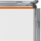 Nobo - Chevalet Porte-Affiche A2 avec Cadre Clipsable en Aluminium, Stop-Trottoir Autoportant Double-Face avec Revetement Anti-R