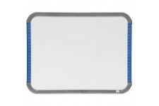 Nobo - Mini Tableau Blanc Magnetique Mural avec Cadre Fin, Portrait ou Paysage, Poignees et Porte-Marqueur Integres, 220 x 280 m