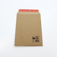 Lot de 100 : pochette d'expedition, en carton ondule marron, B4 29x40xH5 cm