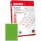 Kores Etiquettes universelles 7 x 3,7 cm 100 feuilles A4 Vert