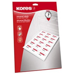 Kores fe16045 pour machine a  affranchir etiquettes, 160 x 45 mm, blanc, double