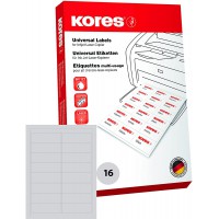 Kores Etiquettes universelles 9,91 x 3,39 cm 100 feuilles A4 Blanc