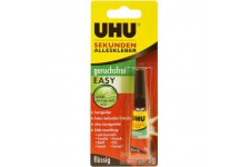 UHU Colle instantanee EASY, sans solvants, tube de 3 g