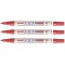 UNI-BALL Lot de 3 Marqueurs permanent PAINT PX-21 Pte conique 1,2 mm Rouge