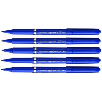 UNI-BALL Lot de 5 Feutres d'ecriture Sign Pen MYT7 pointe moyenne 0,7mm bleu