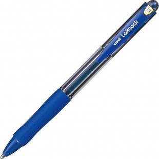 Uni-ball SN100/14 B Laknock Stylo a bille retractable Bleu Extra large