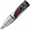 uni-ball 186411 Marqueur Craie UNI Chalk avec Pointe biseautee Argente