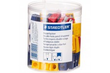 Lot de 50 : Staedtler 51060KP50Crayon Double taille-crayon pour crayon Couleurs assorties