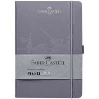 Faber-Castell 27825 Carnet de notes format A5 145 x 210 mm Papier de qualite 100 g/m² FSC Mix Gris pomme