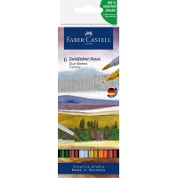 Faber-Castell Goldfaber Aqua Lot de 6 marqueurs doubles Toscane