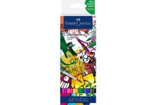 Faber-Castell Goldfaber Aqua Lot de 6 marqueurs double Motif graffiti