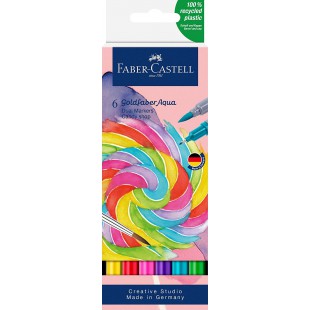 Faber-Castell Goldfaber Aqua Lot de 6 marqueurs doubles
