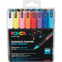 Posca PC1MR/16 Boite de 16 Marqueurs Pointe Calibree Extra Fine Assortis