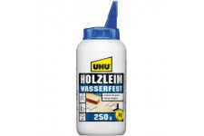 UHU colle a  bois etanche 3D, sans solvant, bouteille de 250g