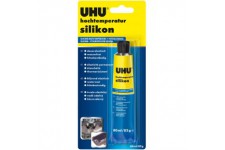 Mastic de silicone pour haute temperature, 80 ml, noir, 46735, par UHU