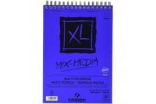 Album spirale 30 feuilles XL® Mix Media A4 300g/m², grain moyen blanc