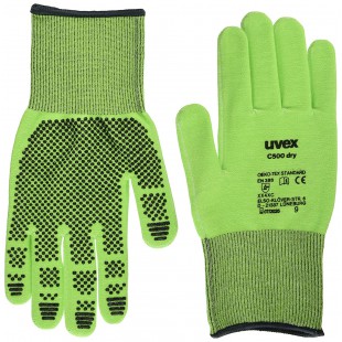 Lot de 10 : C500 Dry 6049909 Gants de protection contre les coupures Taille (gants) : 9 EN 388 1 paire