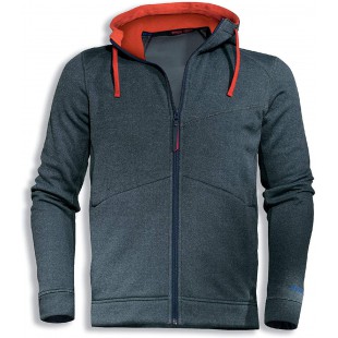 Suxxeed Sweat a  capuche zippe pour homme Bleu fonce