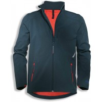 Suxxeed Veste de travail en softshell pour homme Bleu fonce Tres respirante