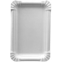 Assiettes Carton Pure Rectangulaire, Dim.:130x200mm