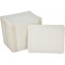 Assiettes Carton Pure Rectangulaire. Dim.:165x200mm